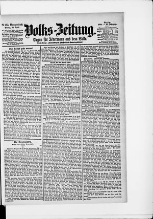 Volks-Zeitung vom 20.04.1900