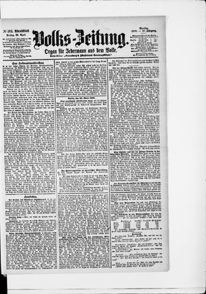 Volks-Zeitung vom 20.04.1900