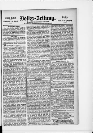 Volks-Zeitung vom 26.04.1900