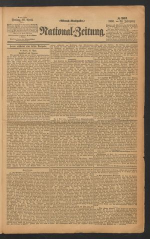 Volks-Zeitung vom 27.04.1900