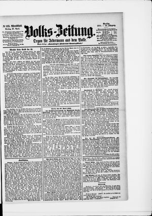 Volks-Zeitung vom 27.04.1900