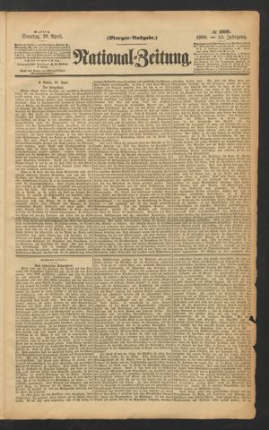 Volks-Zeitung vom 29.04.1900