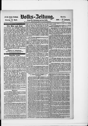 Volks-Zeitung vom 29.04.1900