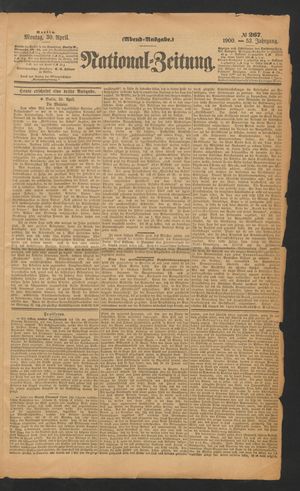 Volks-Zeitung on Apr 30, 1900