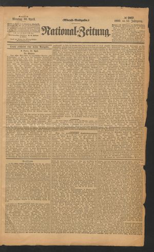 Volks-Zeitung vom 30.04.1900
