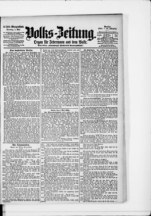 Volks-Zeitung vom 01.05.1900