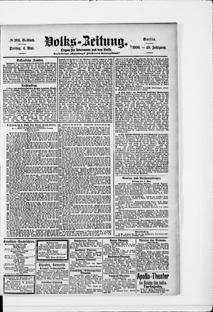 Volks-Zeitung vom 04.05.1900