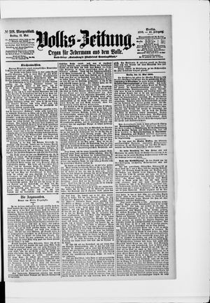 Volks-Zeitung vom 11.05.1900