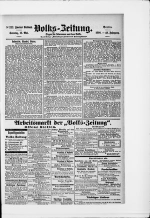 Volks-Zeitung vom 13.05.1900