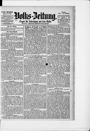 Volks-Zeitung on May 21, 1900