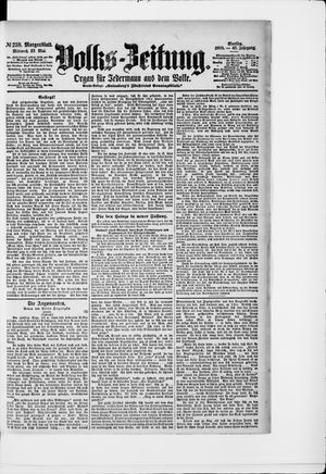 Volks-Zeitung on May 23, 1900