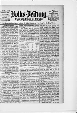 Volks-Zeitung vom 24.05.1900