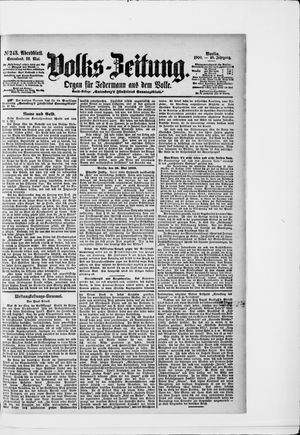 Volks-Zeitung vom 26.05.1900