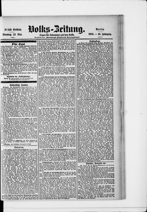 Volks-Zeitung vom 29.05.1900