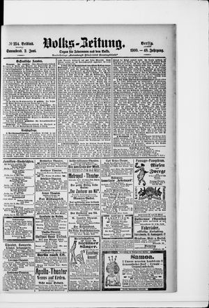 Volks-Zeitung on Jun 2, 1900