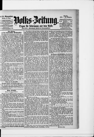 Volks-Zeitung vom 15.06.1900