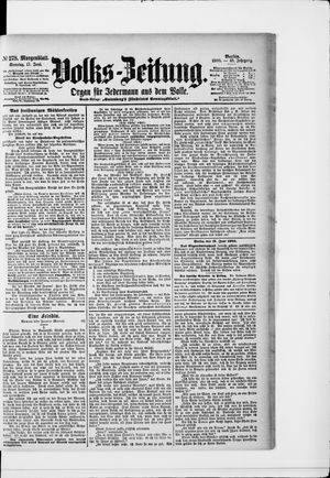 Volks-Zeitung vom 17.06.1900