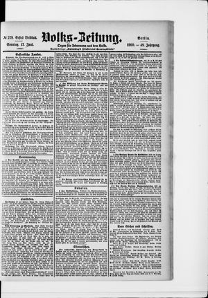 Volks-Zeitung vom 17.06.1900