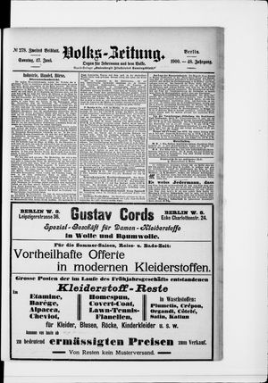 Volks-Zeitung vom 17.06.1900