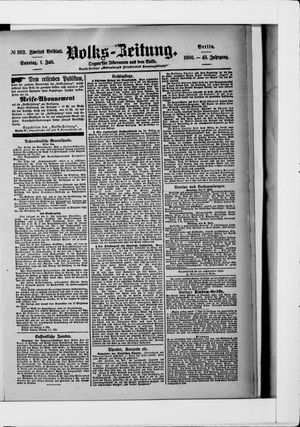 Volks-Zeitung on Jul 1, 1900
