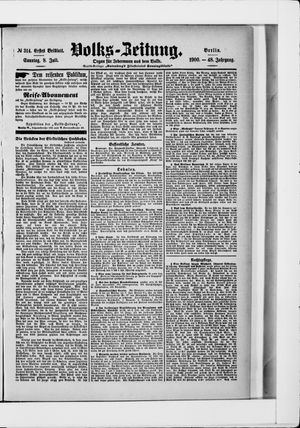 Volks-Zeitung vom 08.07.1900