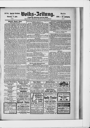 Volks-Zeitung vom 08.07.1900