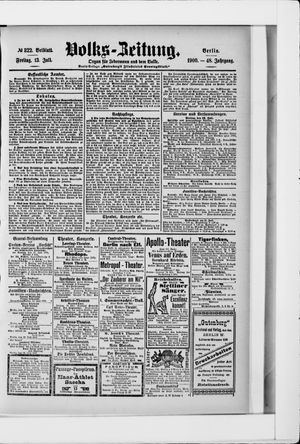 Volks-Zeitung vom 13.07.1900