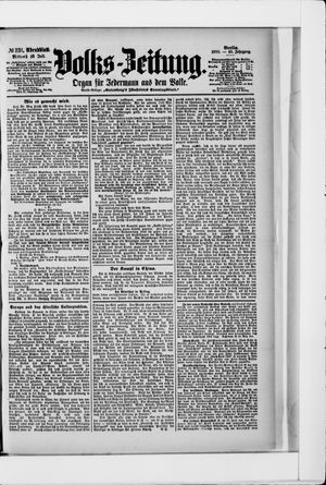 Volks-Zeitung vom 18.07.1900