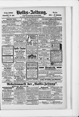 Volks-Zeitung vom 26.07.1900