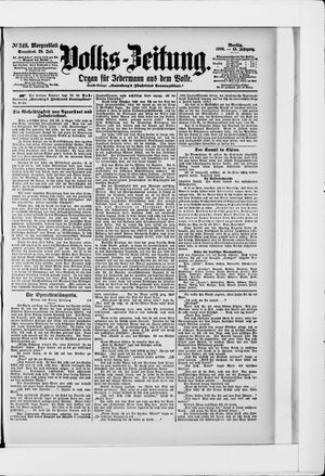 Volks-Zeitung vom 28.07.1900
