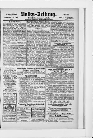 Volks-Zeitung vom 28.07.1900