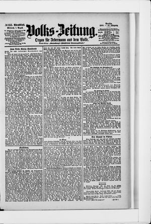 Volks-Zeitung vom 01.08.1900