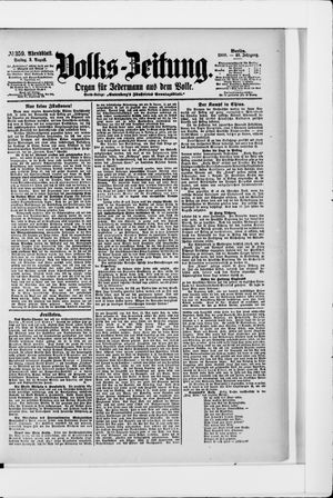Volks-Zeitung vom 03.08.1900