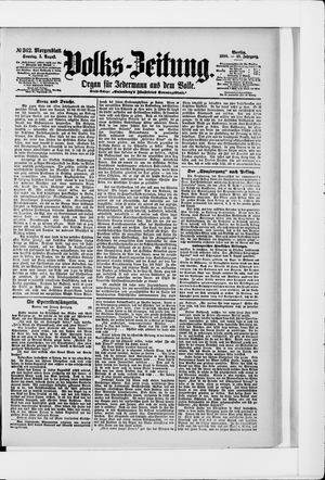 Volks-Zeitung vom 05.08.1900