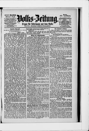 Volks-Zeitung vom 08.08.1900
