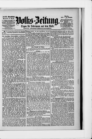 Volks-Zeitung vom 11.08.1900