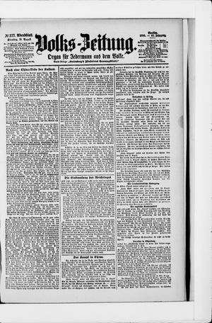 Volks-Zeitung vom 14.08.1900