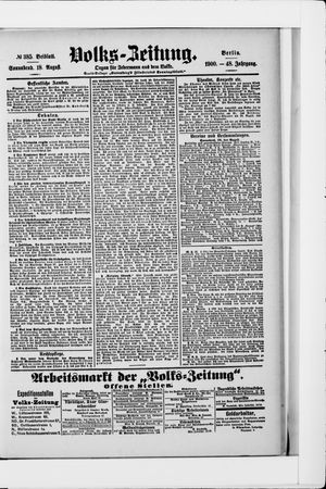 Volks-Zeitung vom 18.08.1900
