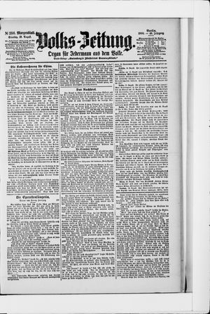 Volks-Zeitung vom 19.08.1900