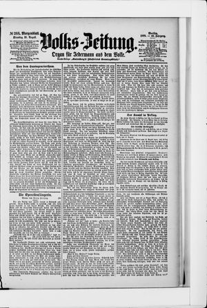 Volks-Zeitung vom 21.08.1900