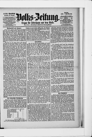 Volks-Zeitung vom 21.08.1900