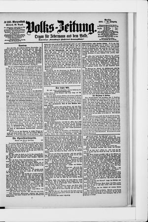 Volks-Zeitung vom 22.08.1900