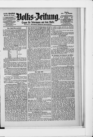 Volks-Zeitung vom 22.08.1900