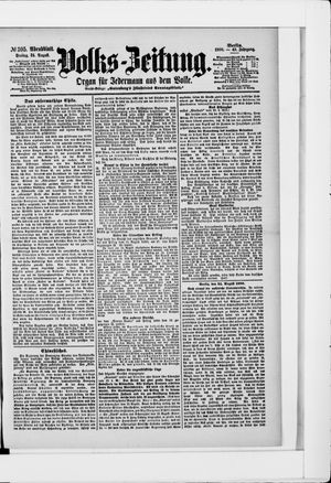 Volks-Zeitung vom 24.08.1900