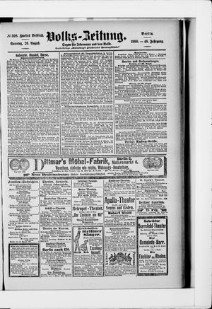 Volks-Zeitung vom 26.08.1900