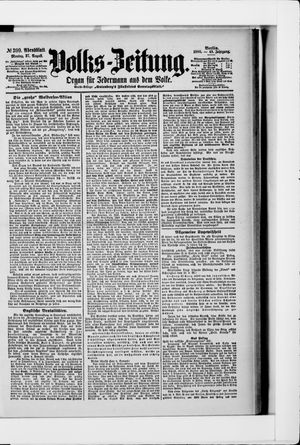 Volks-Zeitung vom 27.08.1900