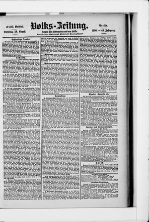 Volks-Zeitung vom 28.08.1900