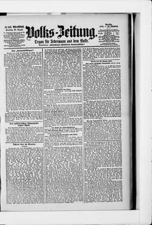 Volks-Zeitung vom 28.08.1900