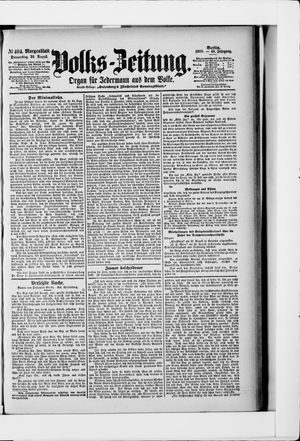Volks-Zeitung vom 30.08.1900