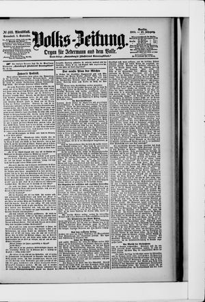 Volks-Zeitung vom 01.09.1900